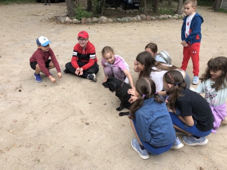 Lekcja klasy 2B w Schronisku dla Zwierząt w Łowiczu (fotorelacja)