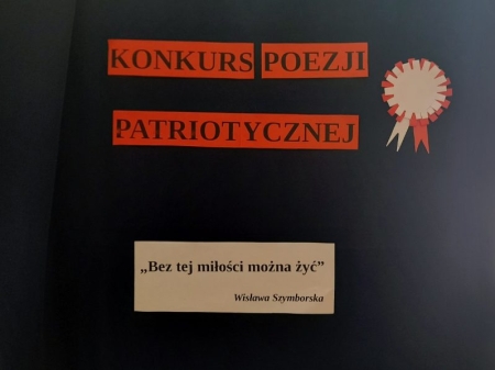KONKURS POEZJI PATRIOTYCZNEJ „Bez tej miłości można żyć” 