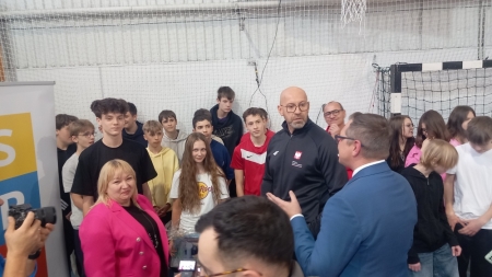 Spotkanie z ministrem sportu i turystyki w SP7 Łowicz