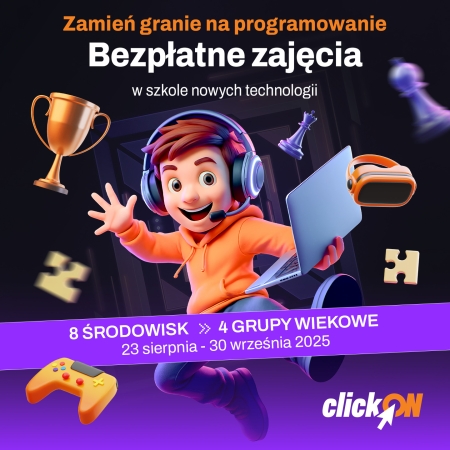 Zaproszenie na bezpłatne zajęcia z programowania dla uczniów